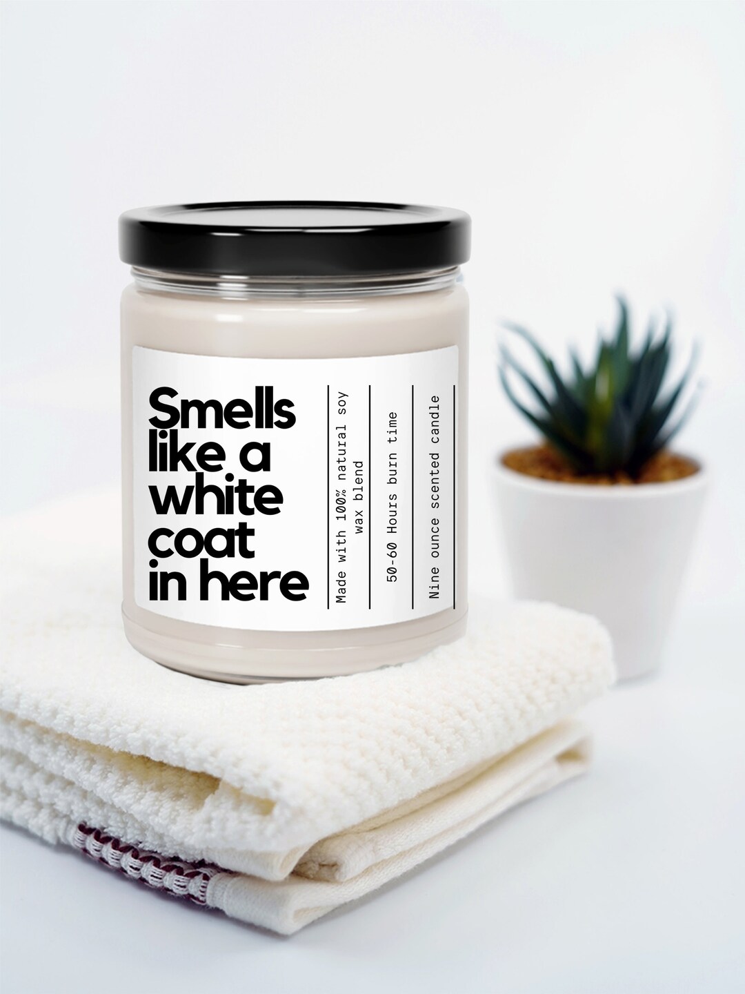 Smells Like a White Coat Candle Doctor Candle Medical School Etsy