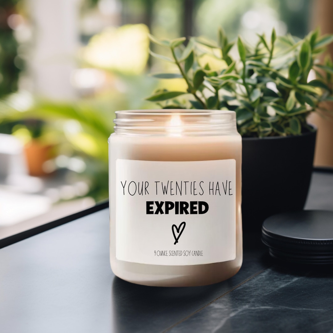 Turning 30 Candle, Rip Twenties, 30 Flirty and Thriving Candle, 30th ...