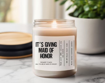 moh obviously,  moh candle, its giving maid of honor, its giving, maid of honor candle, asking maid of honor, maid of honor proposal candle