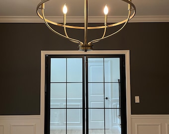 Timeless Iron French Doors | Steel Interior Doors | Custom Doors | USA made | Tempered Glass |Transitional home