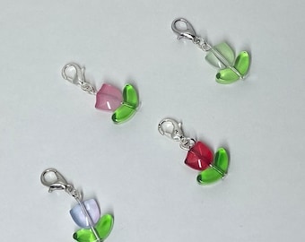 Cute Flower Charm | Floral Keychain | Cute Keychain | Small Keychain | Cute Flower Charm | Floral Backpack Keychain | Mini Bag Charm