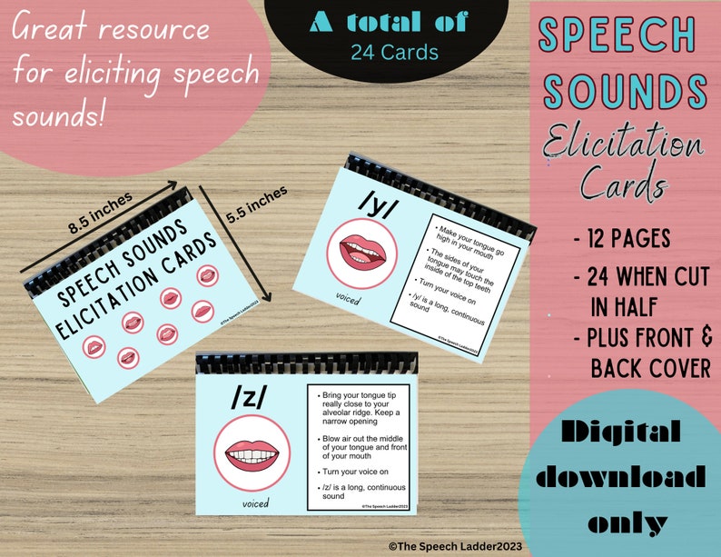 Speech Sounds Elicitation Cards, Speech Therapy, Speech Sounds Visual ...