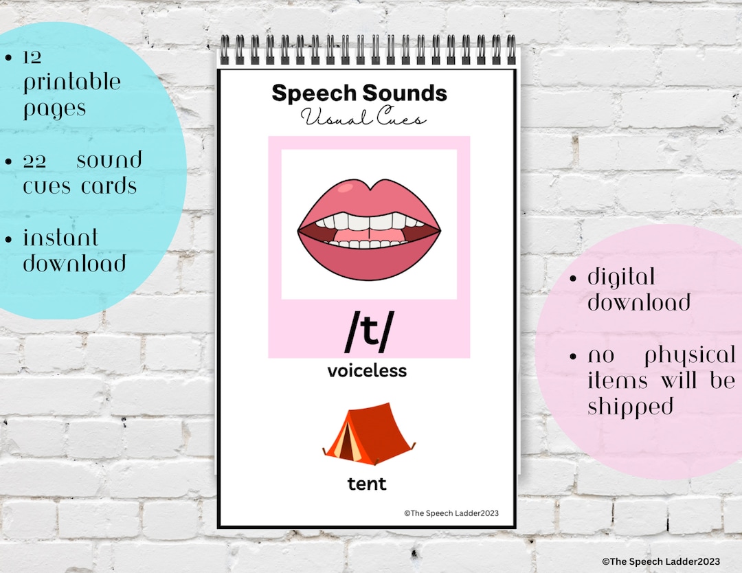 Visual Cues Flip-cards for Speech Therapy, Articulation Resource, SLP ...