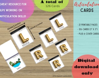 Printable Articulation Visuals for Speech Therapy | Photo Case Cue ...