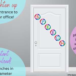 Speech Room Decor, Bulletin Board, Speech Office Door Sign, Speech ...