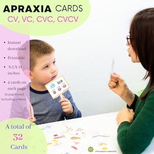 Logopädie, Apraxie-Karten, Lernprogramm für die Sprachmotorik, kindliche Sprechapraxie, CAS-Lernkarten für Übungsübungen