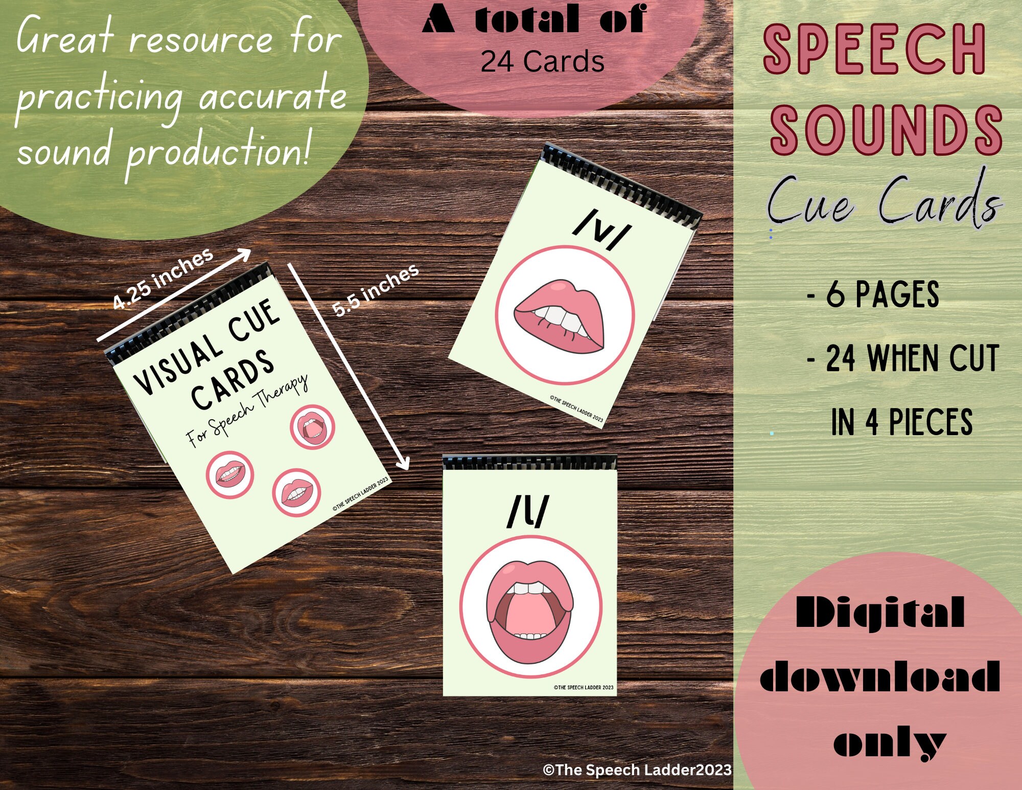 Visual Cue Cards for Speech Therapy, Speech Sounds Elicitation Cards ...