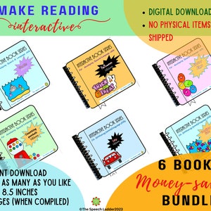 Speech Therapy, Language Therapy, Receptive and Expressive Language, Interactive Book, Digital download, Basic Skills, Early Intervention