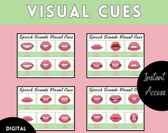 Speech Sounds Visual Cues Prints SPEECH Room Decor Speech Therapy Poster Speech Pathologist Gift SLP Poster Speech Therapy Office Decor