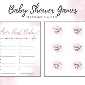 Printable Baby Shower Games. Funny Baby Shower Games. Baby Shower Games ...