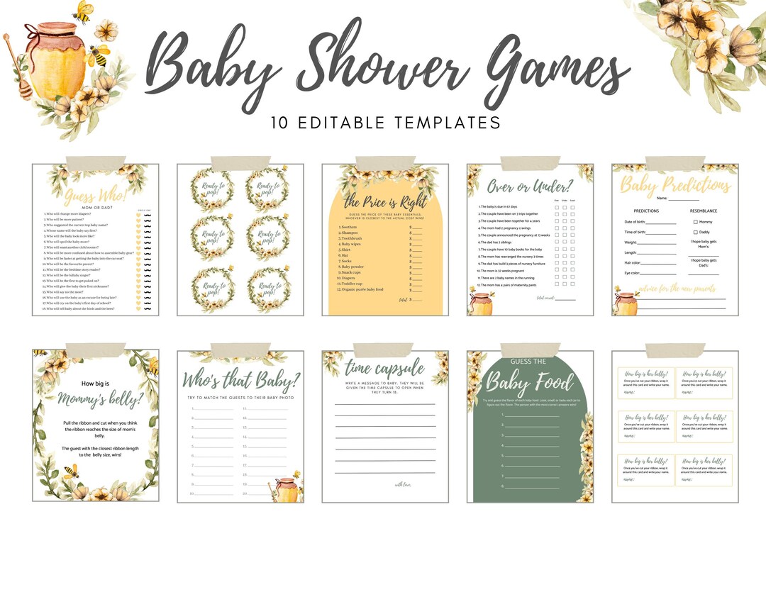Printable Baby Shower Games. Funny Baby Shower Games. Baby Shower Games ...