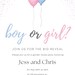 Fully Editable Gender Reveal Invitation. Customizable Gender Reveal ...