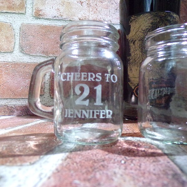 Mason Jar Shot Glass Etsy