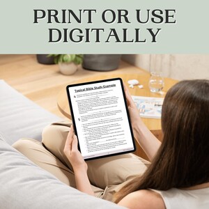 聖書学習ガイド 印刷可能なワークブック テーマ別聖句瞑想プランナー 初心者クリスチャン向けワークシート 霊的成長ツール 信仰学習 画像 8