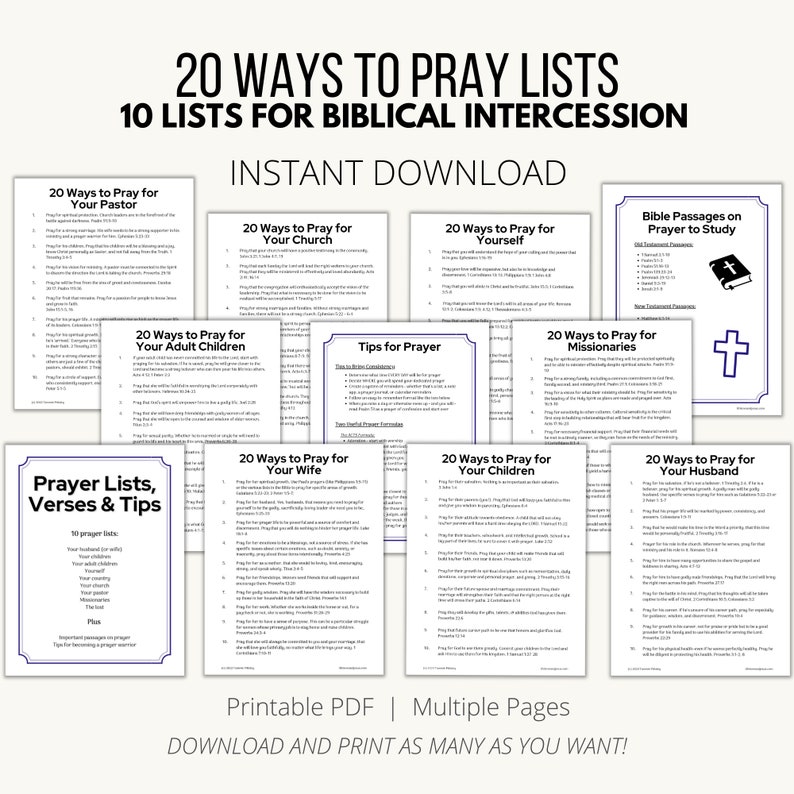 Power in Prayer Bundle Prayer Journal Gratitude Journal Etsy