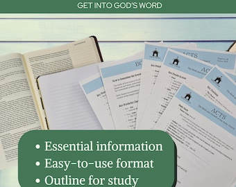 Acts Bible Study Guide New Testament Book Overview Church History Beginner Christian Resource Scripture Printable Worksheet Biblical
