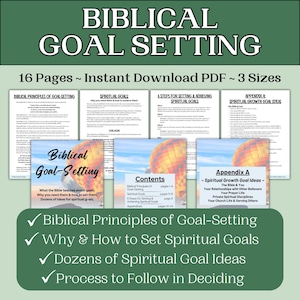 Christian Goal Planner Bible Verses Faith Goals Workbook Printable Faith Planner Christian Women Goal Workbook Planner Yearly Goal Planner