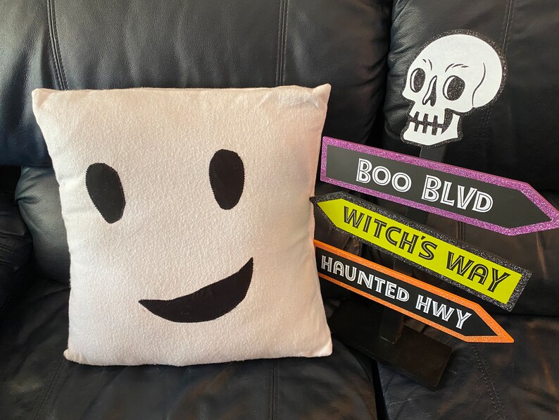 Ghost Pillow Handmade Home Decor halloween Throw Pillow Etsy