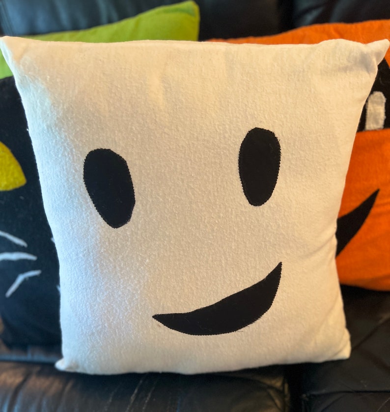Ghost Pillow Handmade Home Decor halloween Throw Pillow Etsy
