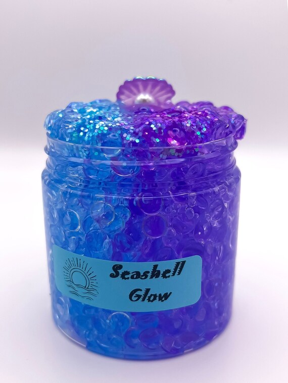 Seashell Glow Clear Crunchy Fishbowl Slime 8oz/250ml by Etsy