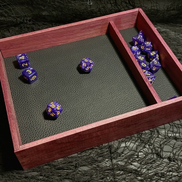 Wooden Dice Tray Etsy