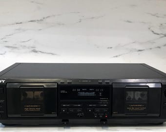 1999 Sony Dual Stereo Cassette Deck TC-WE435 With New Belts