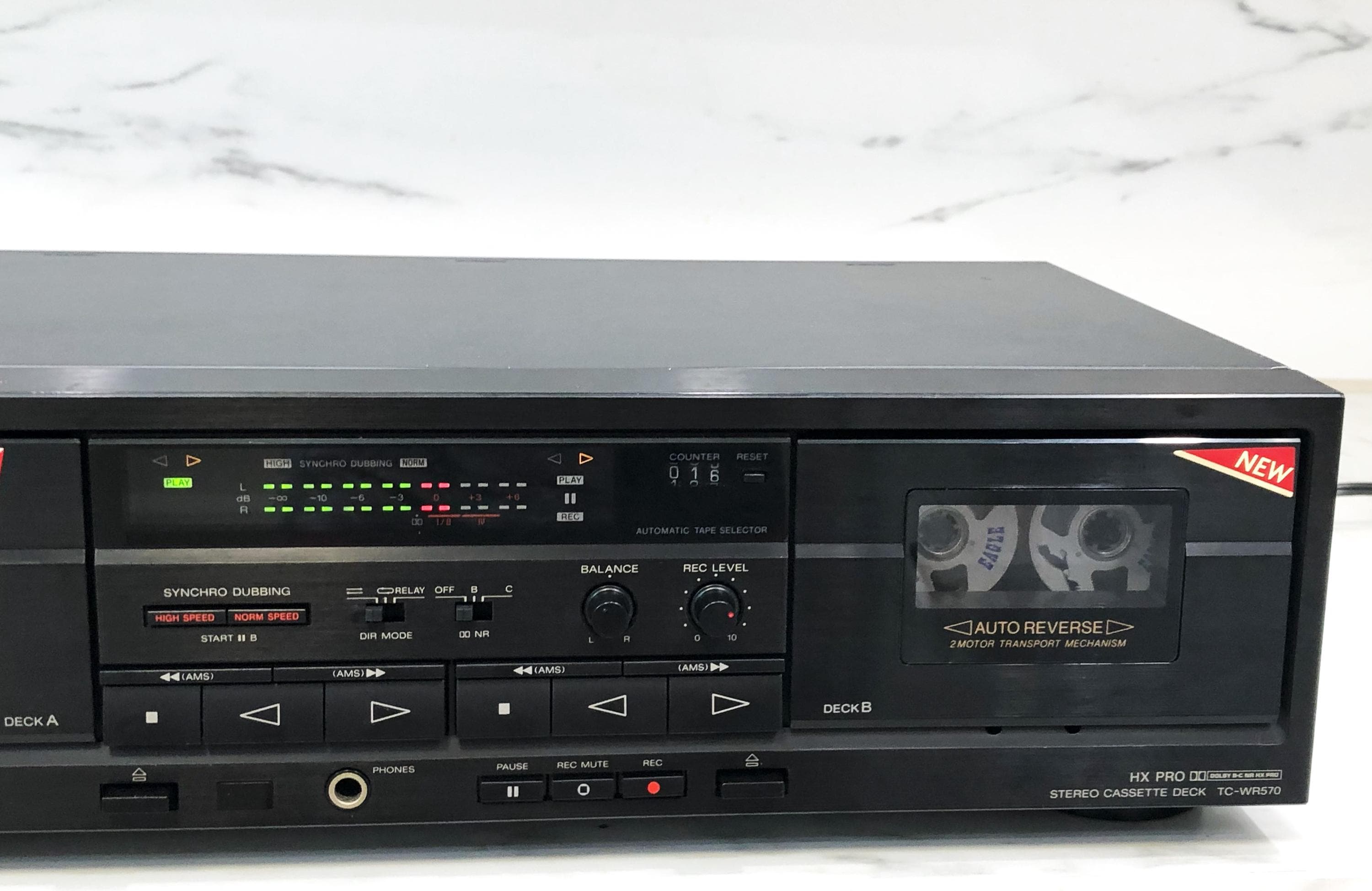 Double Platine Cassette Sony TC-WR570 - Pour Pièces Détachées (Ne Fonctionne Pas)