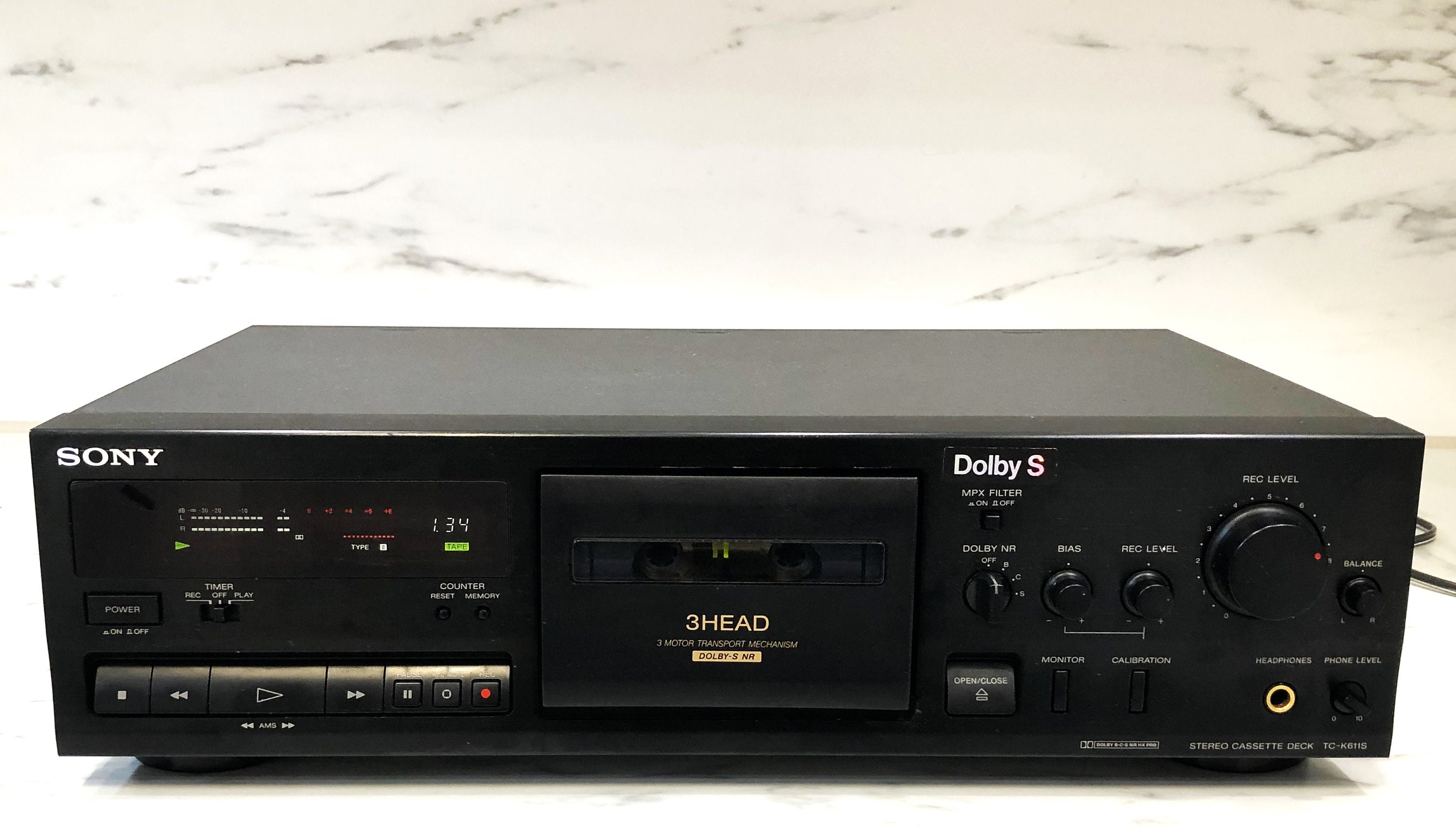 Sony TC-K611S. 3head 3motors Stereo Cassette Deck. Excellent Condition ...