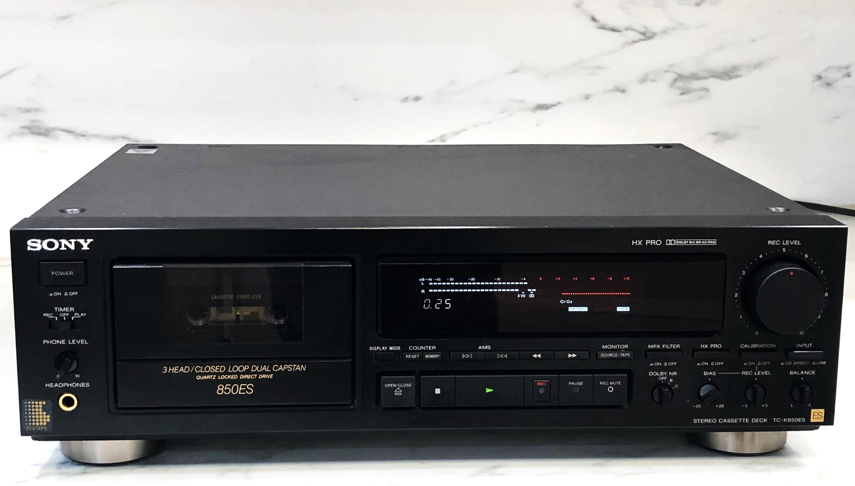 SONY　TC-V950 STEREO CASSETTE Vintage SONY TC-W285 Dual Stereo Cassette Deck & Record