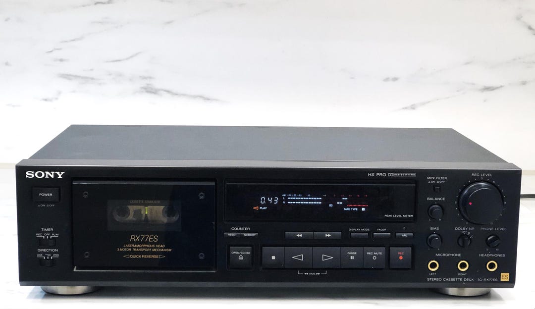 Sony Tc-rx77es. Hi End 3motors, Dual Auto Revers Stereo Cassette
