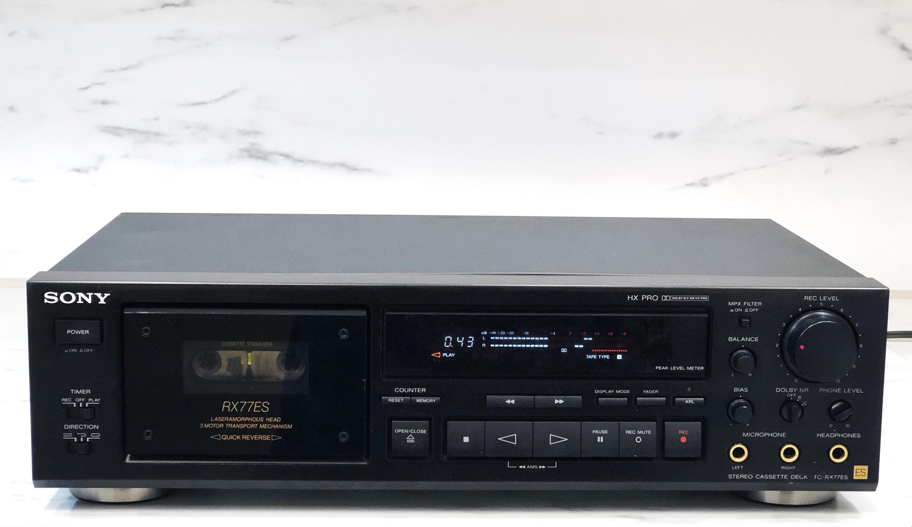 Sony Tc-rx77es. Hi End 3motors, Dual Auto Revers Stereo Cassette