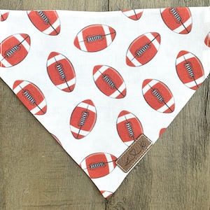 Dog Bandana, Over the Collar Dog Bandana, Dog Collar Accessories, Dog Collar, Dog Accessories, Football Dog Bandana, Game Day Dog Bandana