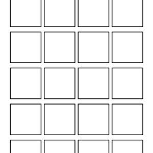 May include: A white schedule template with the text "My Schedule" at the top. The template features a grid of twenty blank squares outlined in black, ideal for organising daily or weekly tasks and appointments.