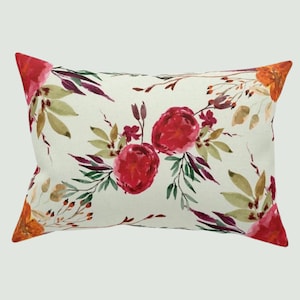 Cushion Roses and Pale Green Floral Accent Pillow for Home Decor classic and traditional floral home decor accent throw pillow