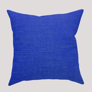 Throw Pillow Bright Solid Blue Accent Pillow for Home Decor Pillow Cover and Insert