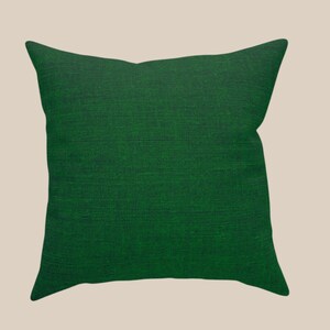 Solid Green Throw Pillow for Home Decor Accent Pillow for Holiday Decor Pillow Cover and Insert