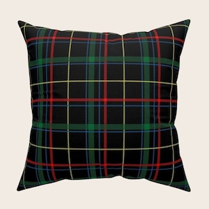 Oreiller Coussin douillet à carreaux écossais