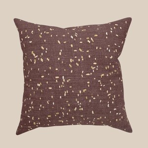 Cuscino d&#39;accento Cuscino marrone e oro Cuscino decorativo chic ed elegante Arredamento maschile
