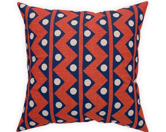 Accent Pillow Bright orange fun accent throw pillow cover and insert