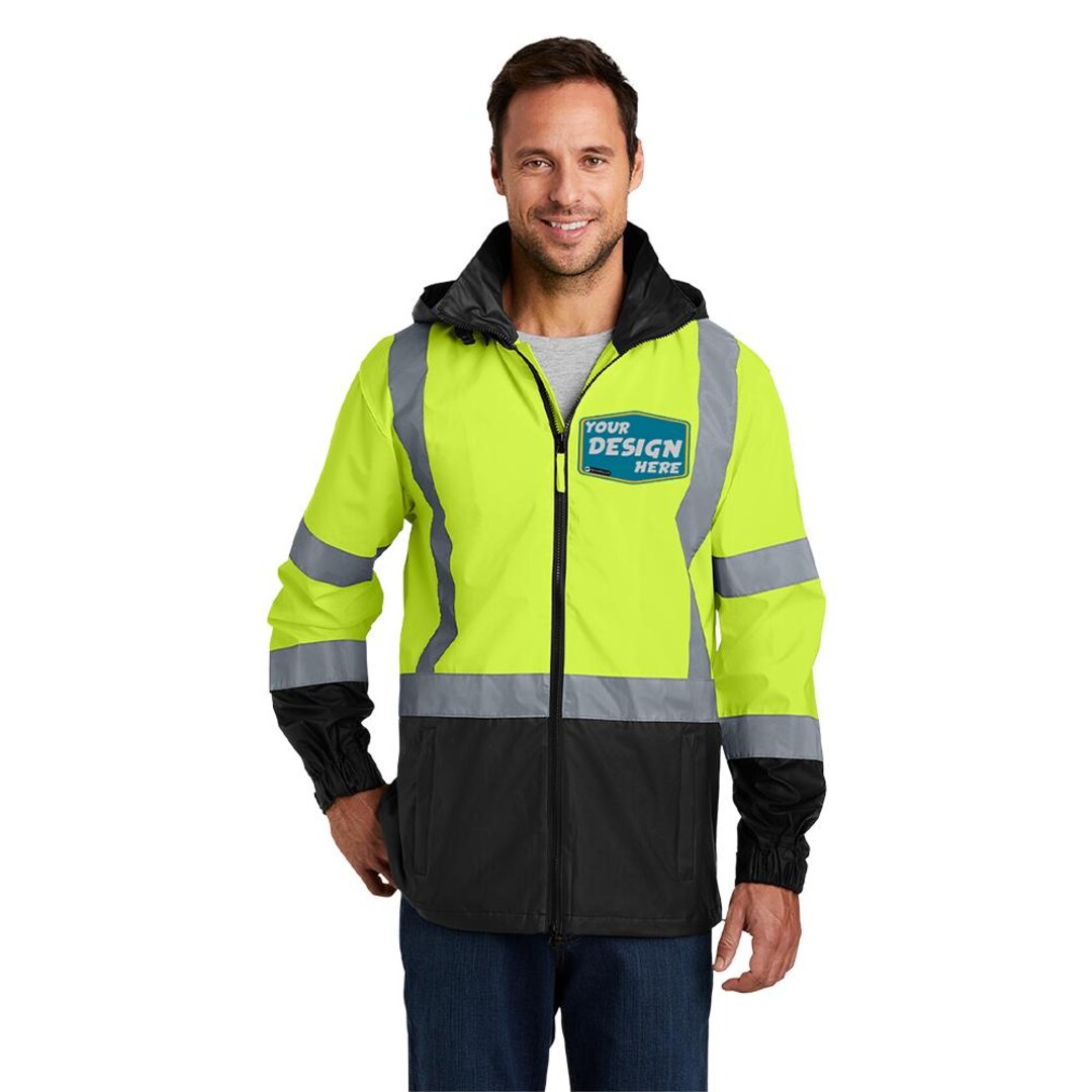 Custom Jacket Cornerstone Custom Men's ANSI 107 Class 3 Safety ...
