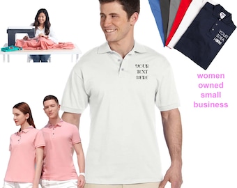 Embroidered Cotton Polo Shirt – Personalized Unisex Workwear