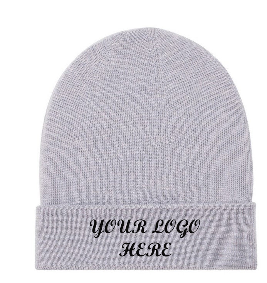 BEANIE HAT UNISEX Customize Beanie Embroidery Design Your Own Beanies Custom Logo Text Stitching