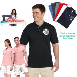 Men&#39;s Custom Embroidered Logo Short Sleeve Solid Active Polo Shirt