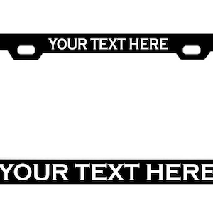 Brand new  License Plate Frame - Personalized Your Own Text Message License Plate Holder, Auto Car Custom Front Back Plate Tag Holder