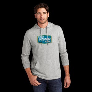 Personalized Gift Christmas Gifts District Custom Men&#39;s Featherweight French Terry Hoodie Vintage Sweatshirts Apparel Summer Sweatshirts