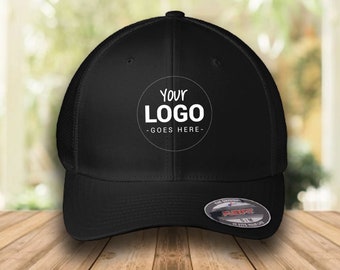 Custom Flex Fit Hat - Add Your Own Text Embroidered - Fitted Hat