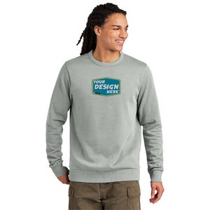 District Custom Men&#39;s Wash Fleece Crew  Custom Hoodie Christmas Gifts Summer Sweatshirts Birthday Gifts Blanket Gift for Him