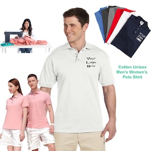 Poloshirts für Männer Custom Golf Kurzarm Regular Fit Personalisiert Classic Cotton Polo Hochwertig