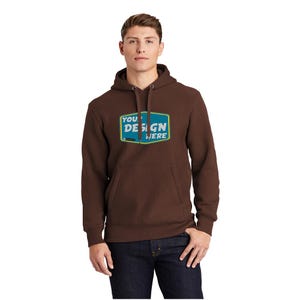 SPORT-TEK Custom Men&#39;s Super Heavyweight Pullover Hooded Sweatshirt Christmas Gifts Clothing Comfort Colors Shirt Custom Logo Sweatshirts