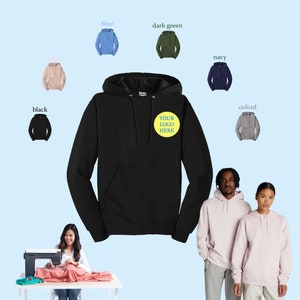 Benutzerdefinierte Stickdatei Personalisiert Unisex Hoodie Spors Hoodie Performance Any Logo oder Design